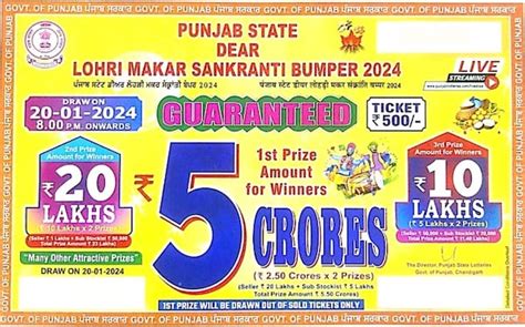 www.punjabilotteries.com live draw today 6pm|LIVE Punjab Lottery Result TODAY: Lohri Makar Sankranti .
